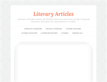 Tablet Screenshot of literacle.com